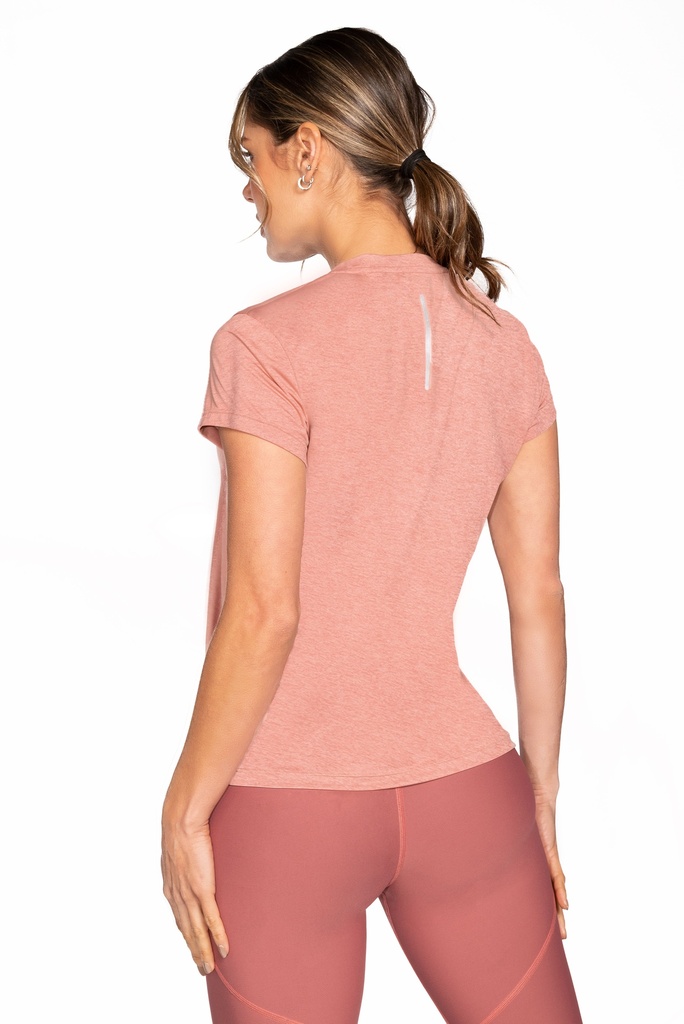 CAMISETA FITNESS ROSA