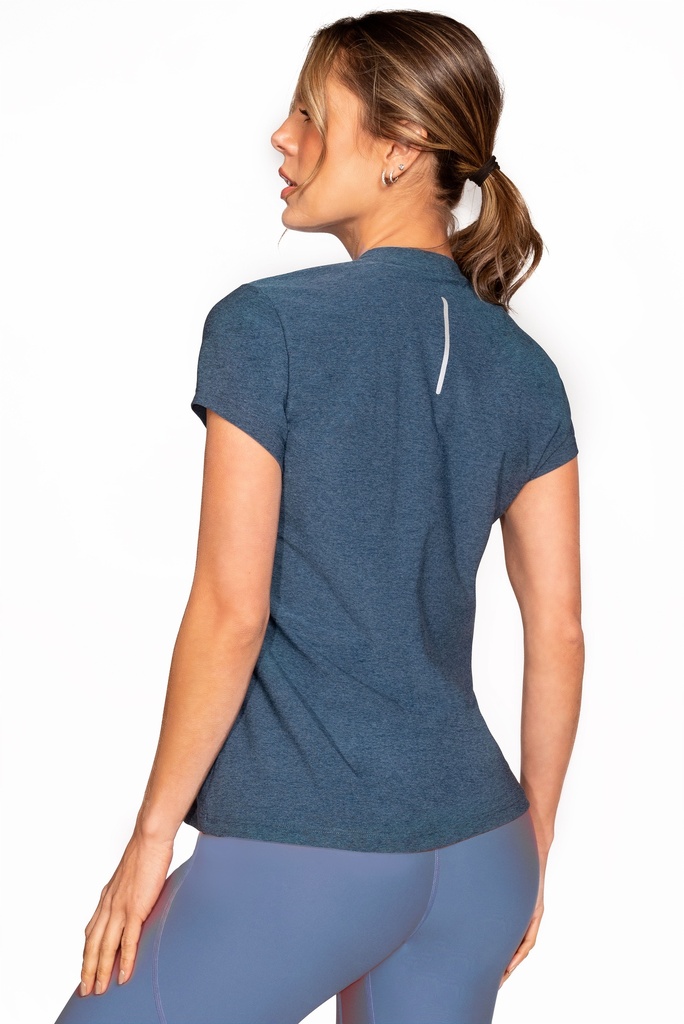 CAMISETA FITNESS AZUL 