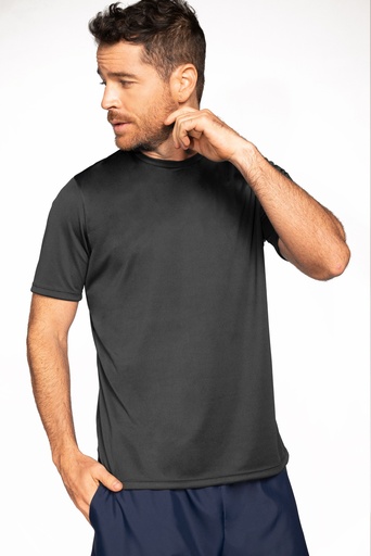 CAMISETA FOX GRIS CUELLO REDONDO